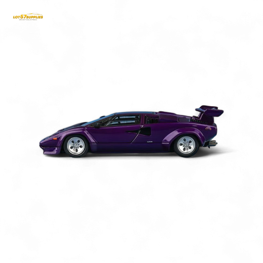 Findclassically Countach LP5000S - Metallic Purple w/ Wing 1:64