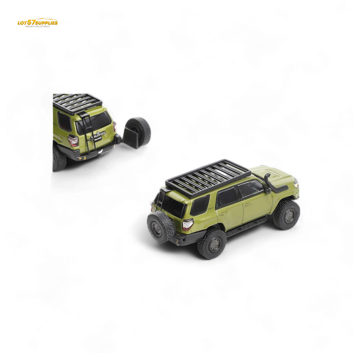 GCD Toyota Super Overlord Light Modified Version 4 Runner - Olive Green 1:64