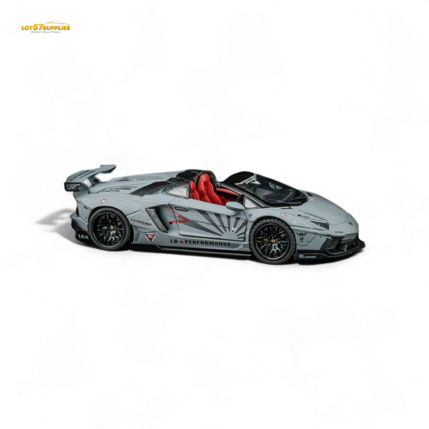 TPC Rhino Model RM 1/64 Lamborghini LP720-4 Roadster Wide-Body Modified - Combat Gray 1/64