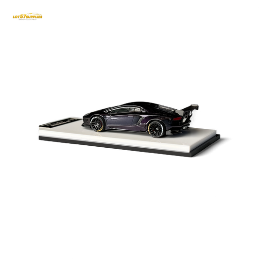 King Model Lamborghini Aventador LP700-4 LB 1.0 Purple Carbon Fiber 1:64