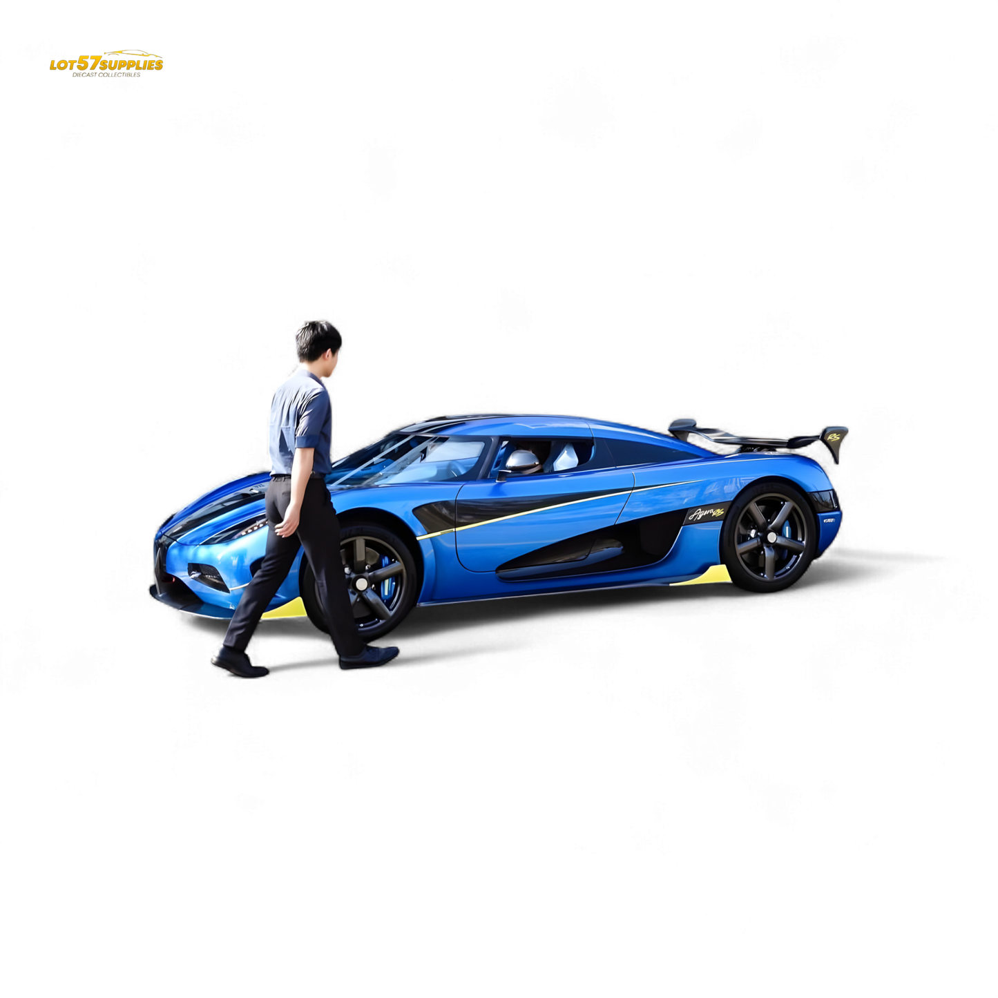 Guo Ji Agera RS - Blue Full Carbon 1:64