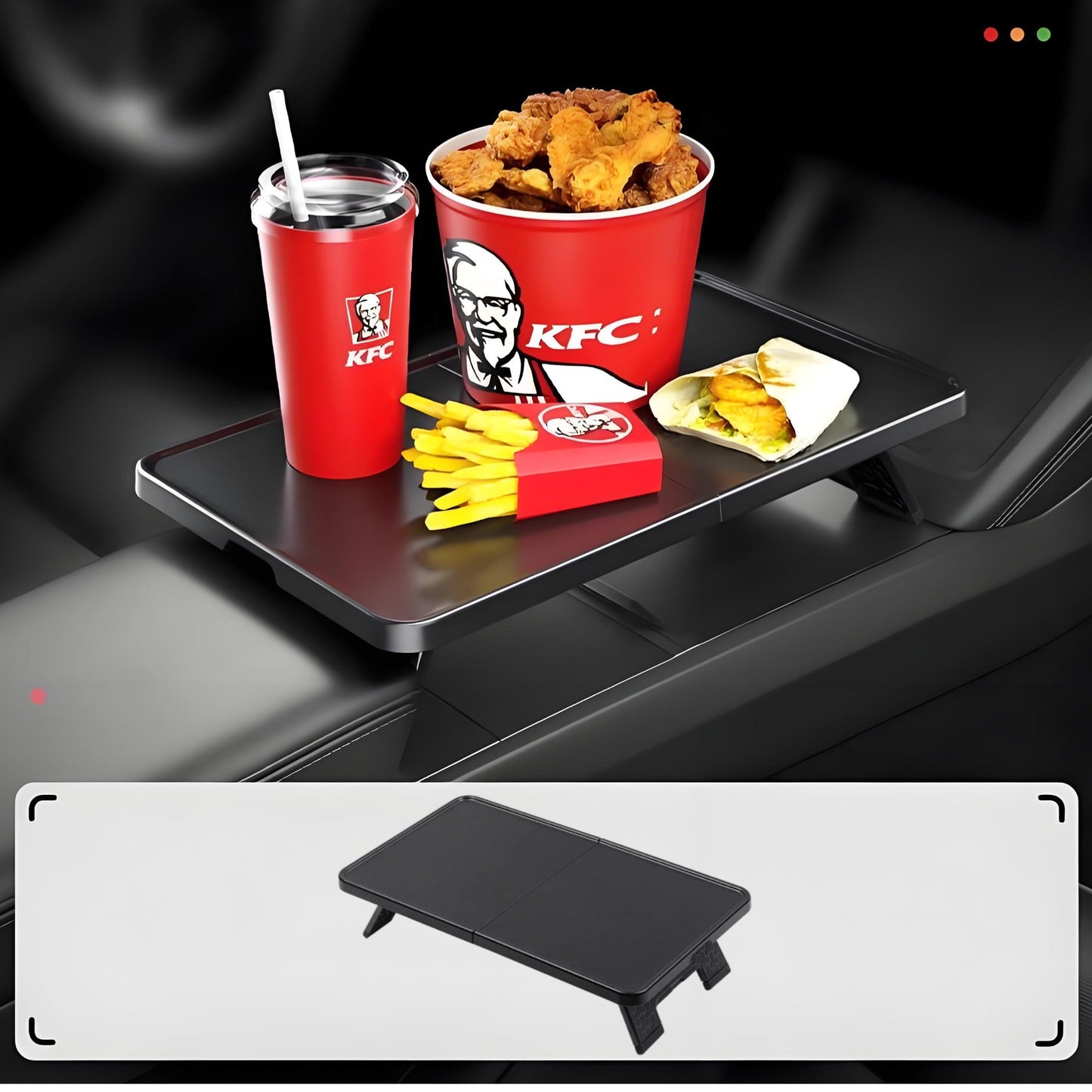 Center Console Folding Table for Model Y Juniper / Model 3 Highland