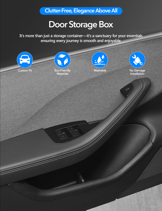 Door Storage Box for Tesla Model 3 Highland (TPE)