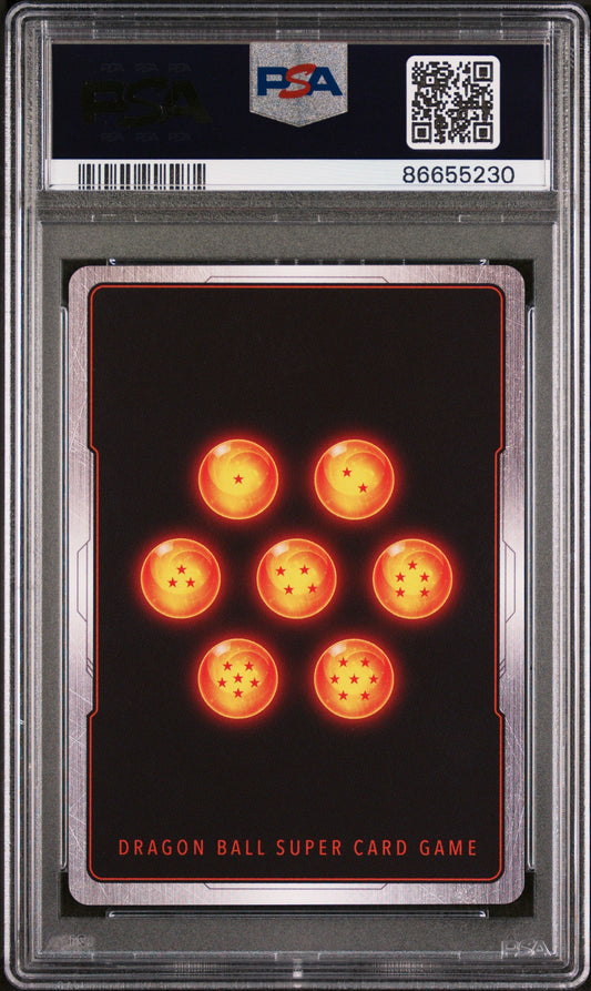 2022 DRAGON BALL SUPER MYTHIC BOOSTER SS4 S.GOKU/BYD.LMTS. #P-262 - PSA 8