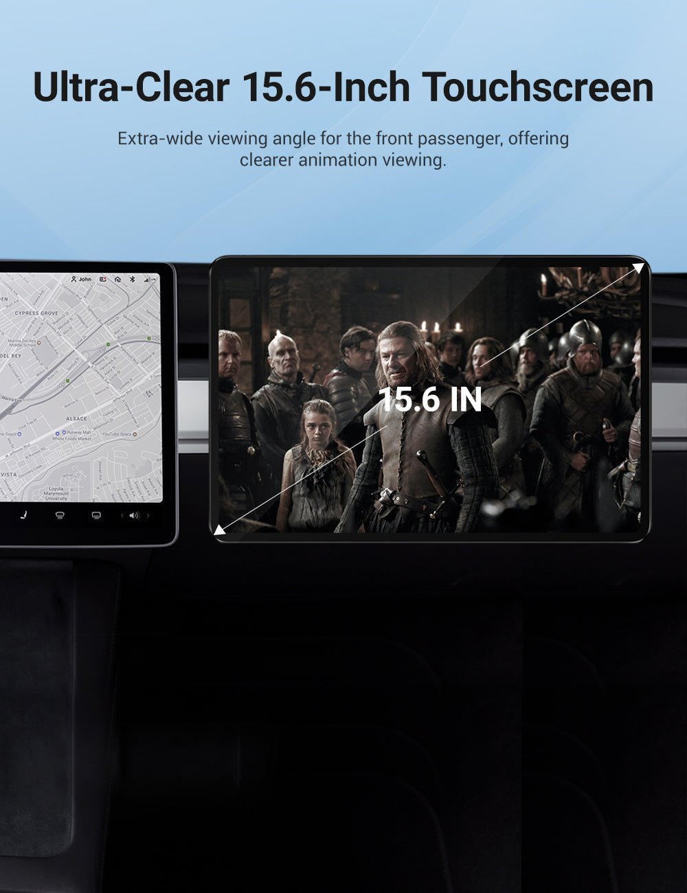 Exclusive Passenger Entertainment Screen for Tesla Model 3/Y