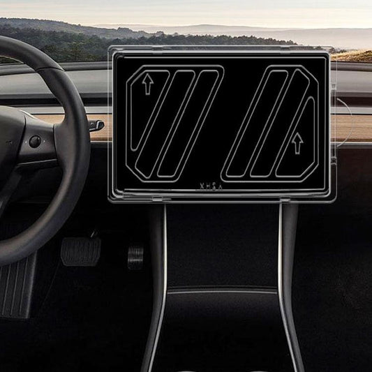 Front & Rear Display Tempered Glass Screen Protector for Model Y Juniper / 3 Highland