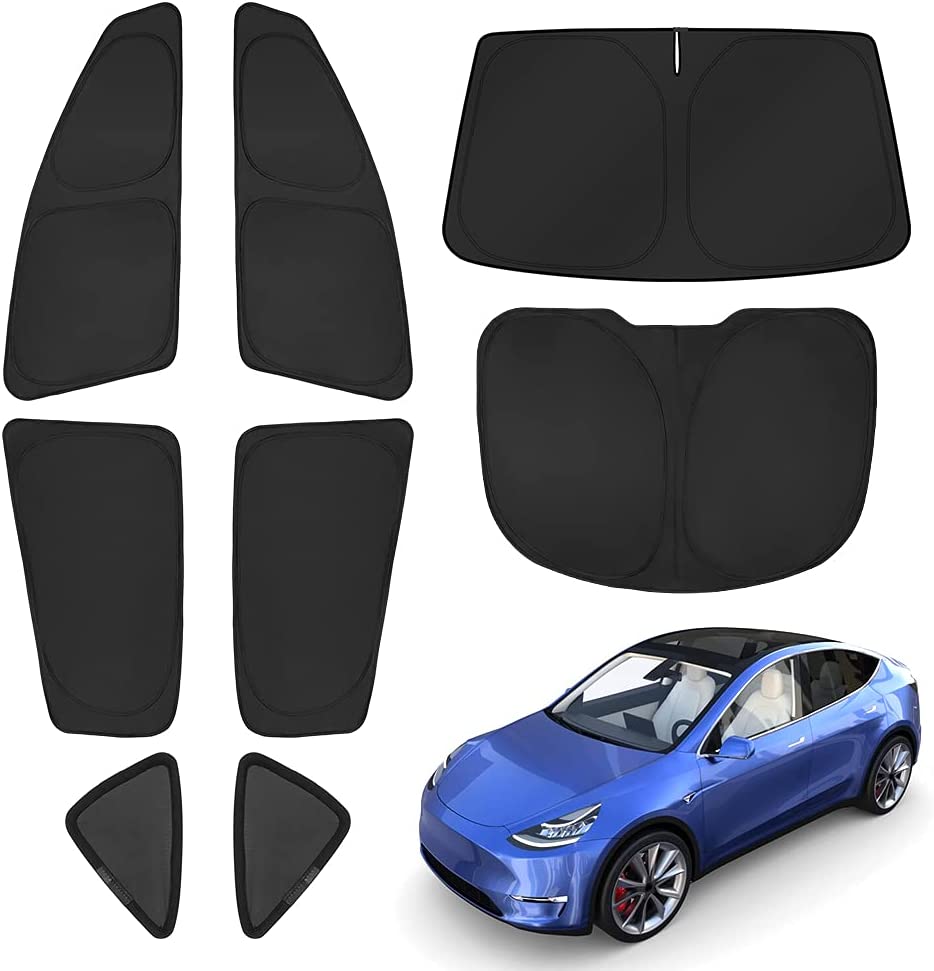 Full 8pcs Set Side Window Shade for Tesla Model Y