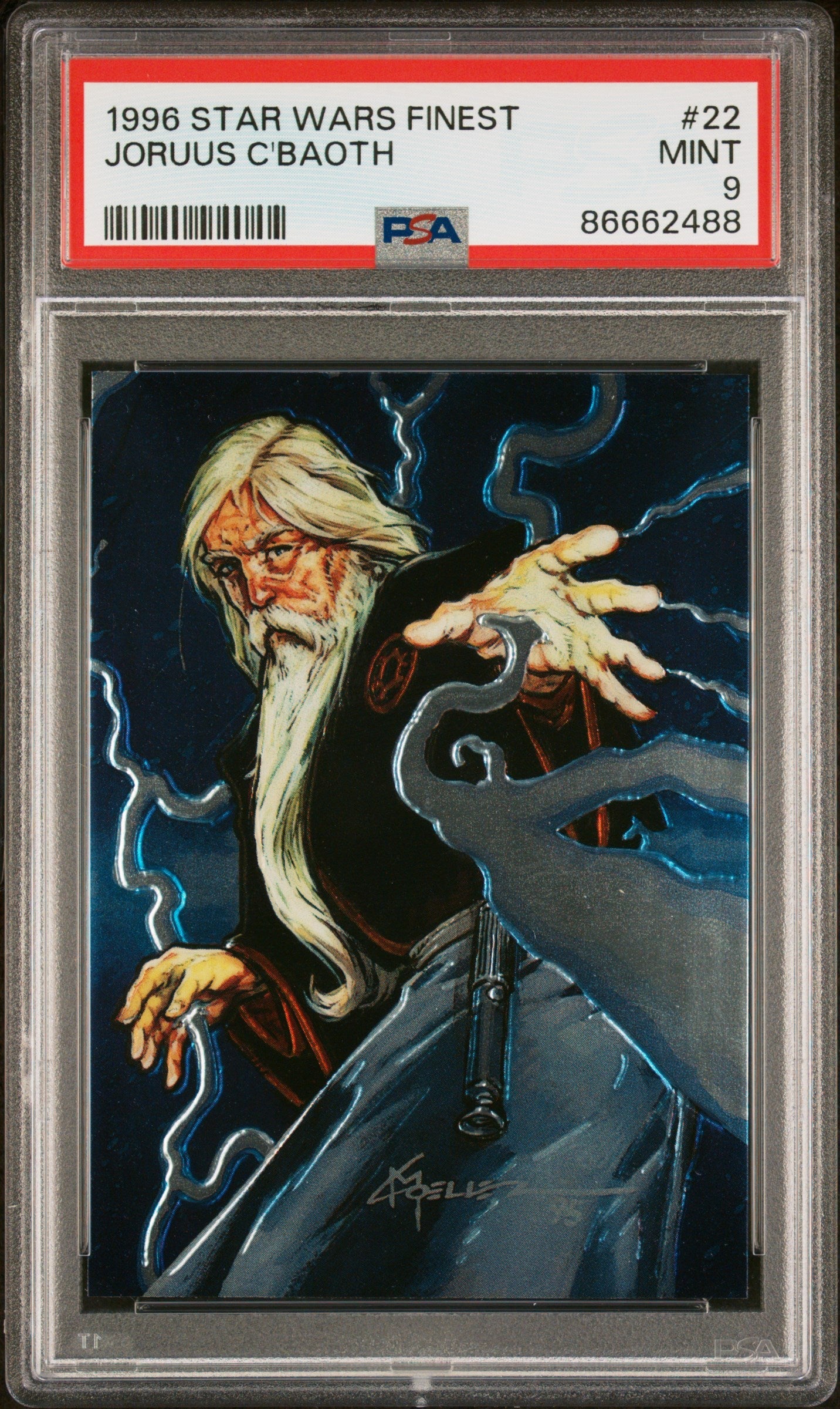 1996 STAR WARS FINEST JORUUS C'BAOTH #22 - PSA 9