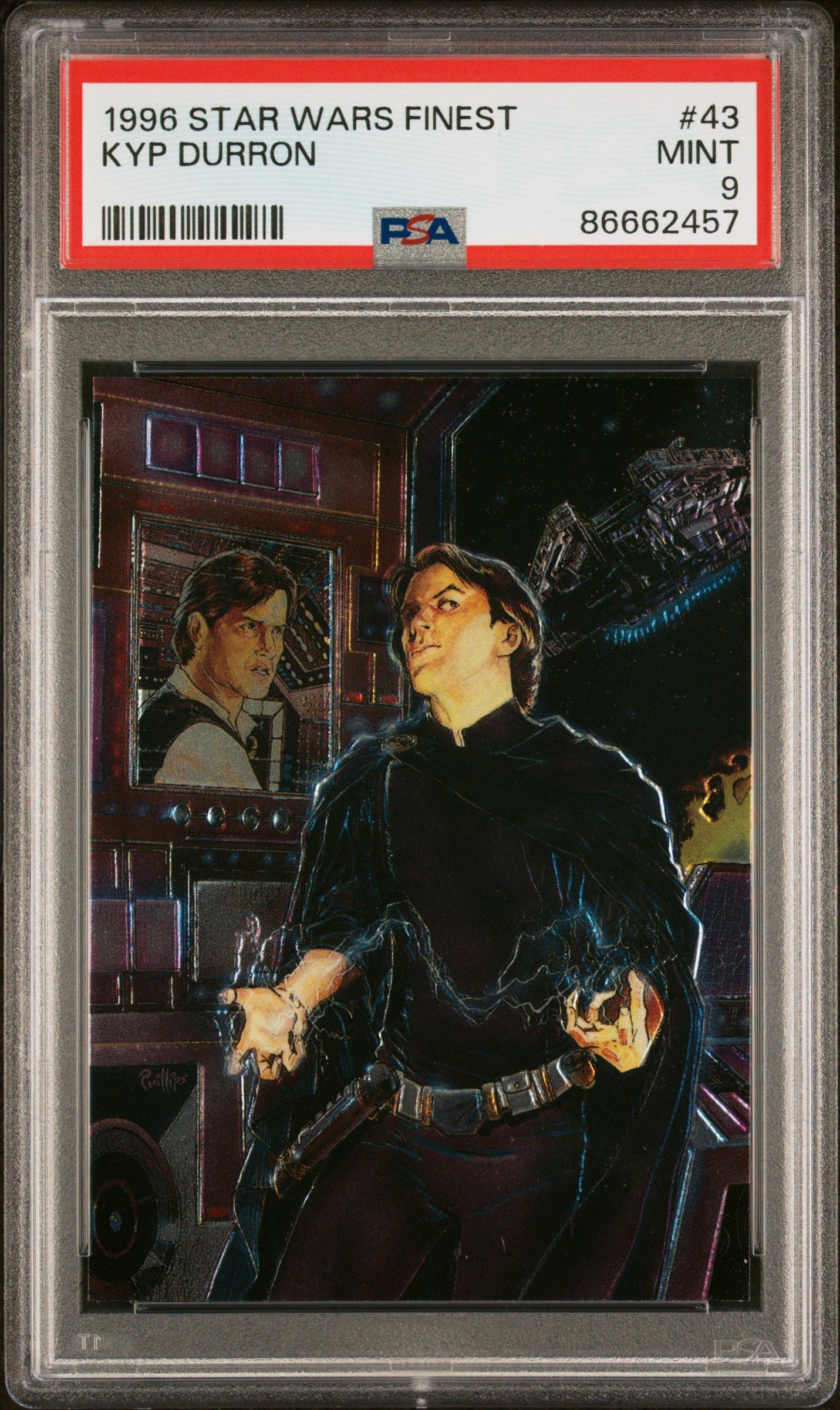 1996 STAR WARS FINEST KYP DURRON #43 - PSA 9