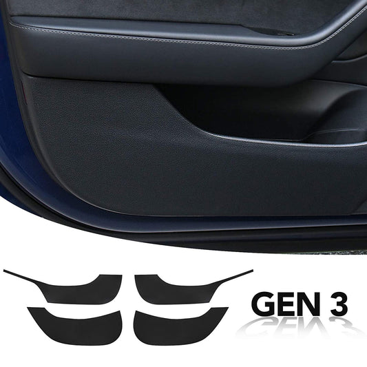 Leather Door Protector Anti-Kick Mat for Tesla Model Y 2020-2025.03