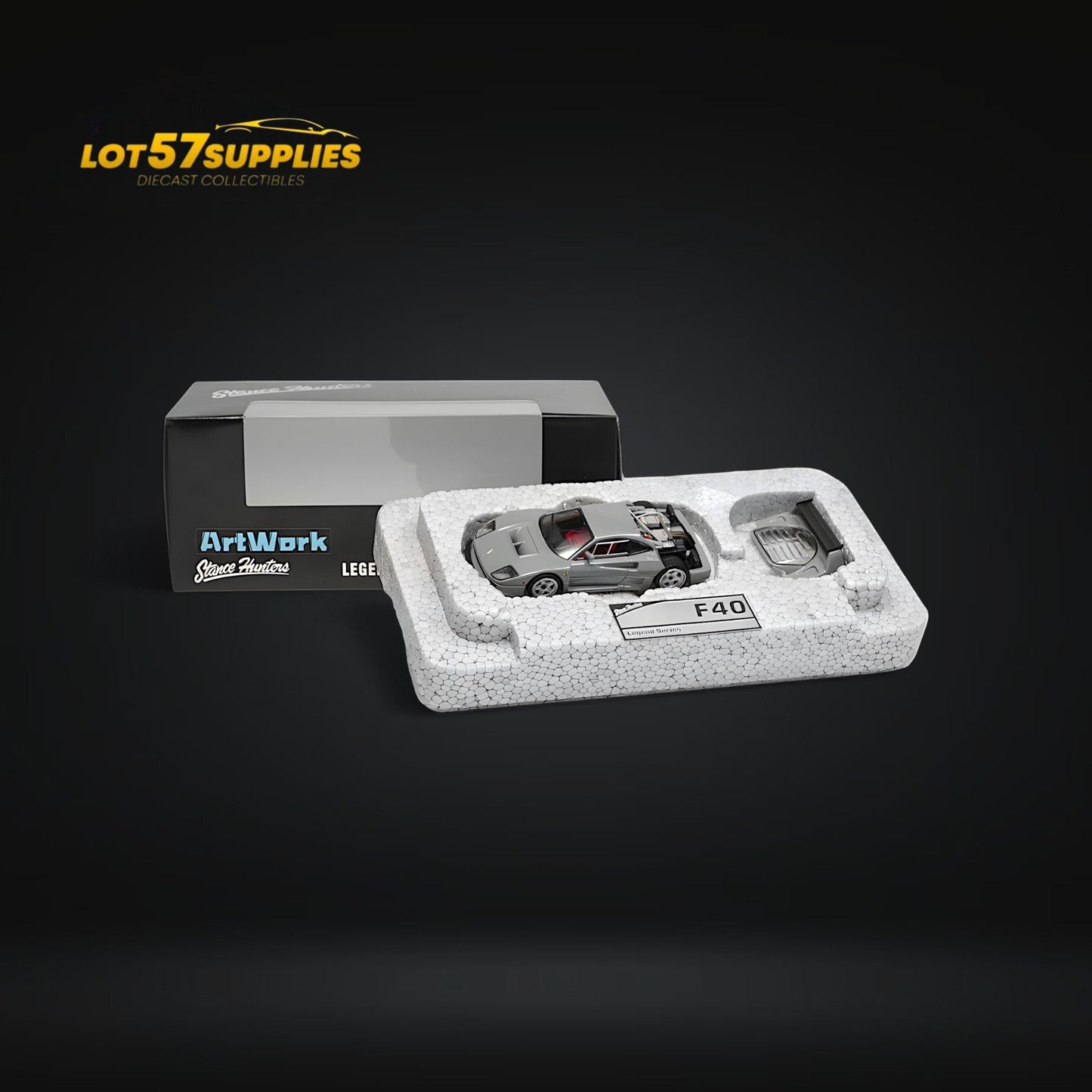 Stance Hunters F40 LM Chalk Grey Luxury Box 1:64