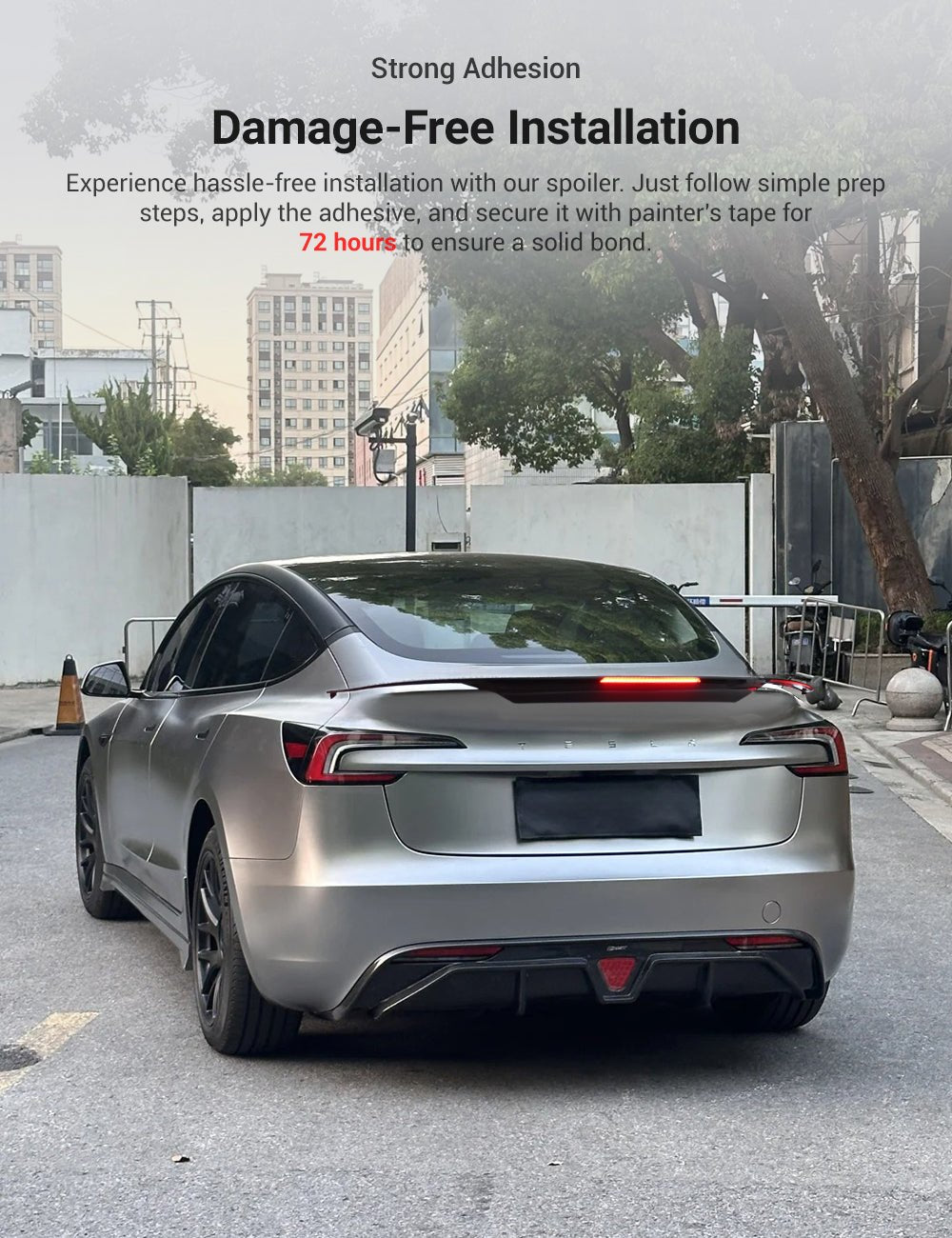 Rear Led Spoiler for Tesla Model 3 Highland / Model Y