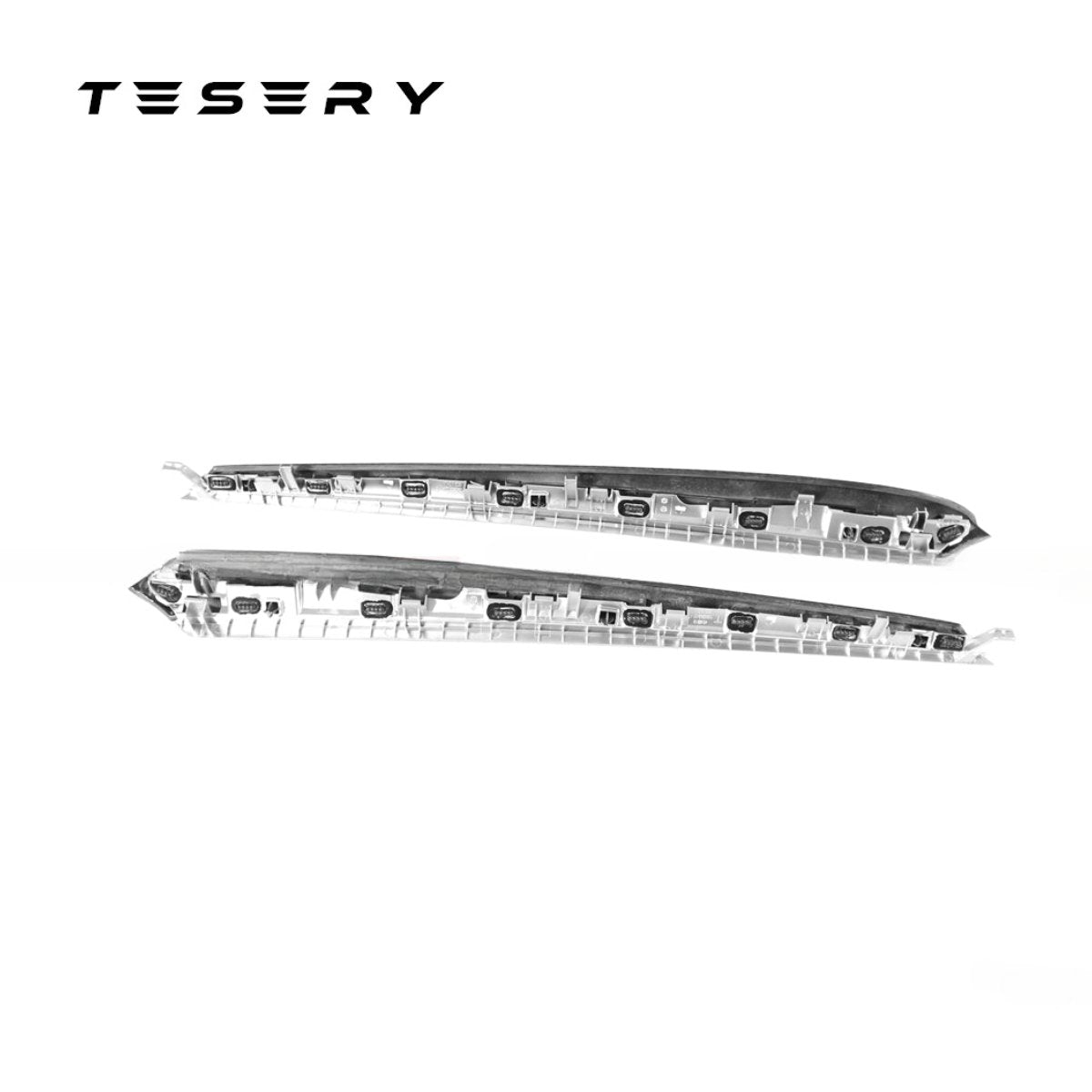 Repalcement Real Carbon Fiber Front Door Trim Panel for Model 3 / Y 2021-2023