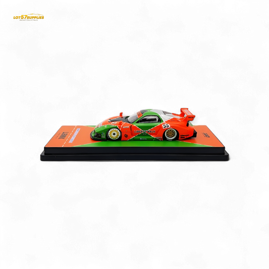 Inno64 Mazda RX-7 LBWK FD3S Orange/Green MDX 24' 1:64 IN64-LBWK-RX7-04