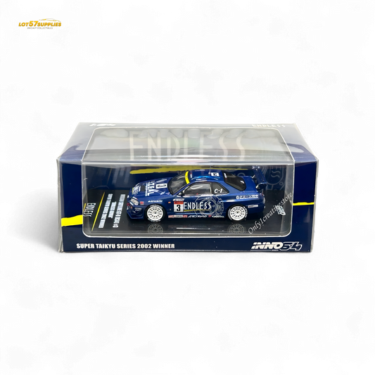 Inno64 NISSAN SKYLINE GT-R (R34) #3 "ENDLESS ADVAN" Super Taikyu Series 2002 Winner 1:64