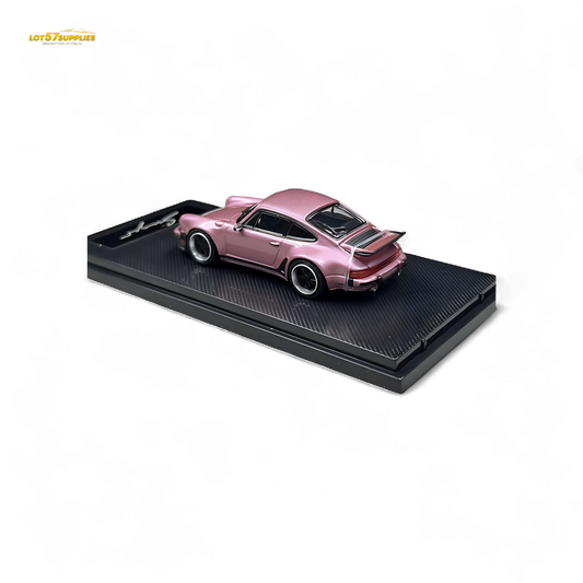 HobbyFans Porsche Singer 930 Turbo Study Ghost Player Custom Pink 1:64