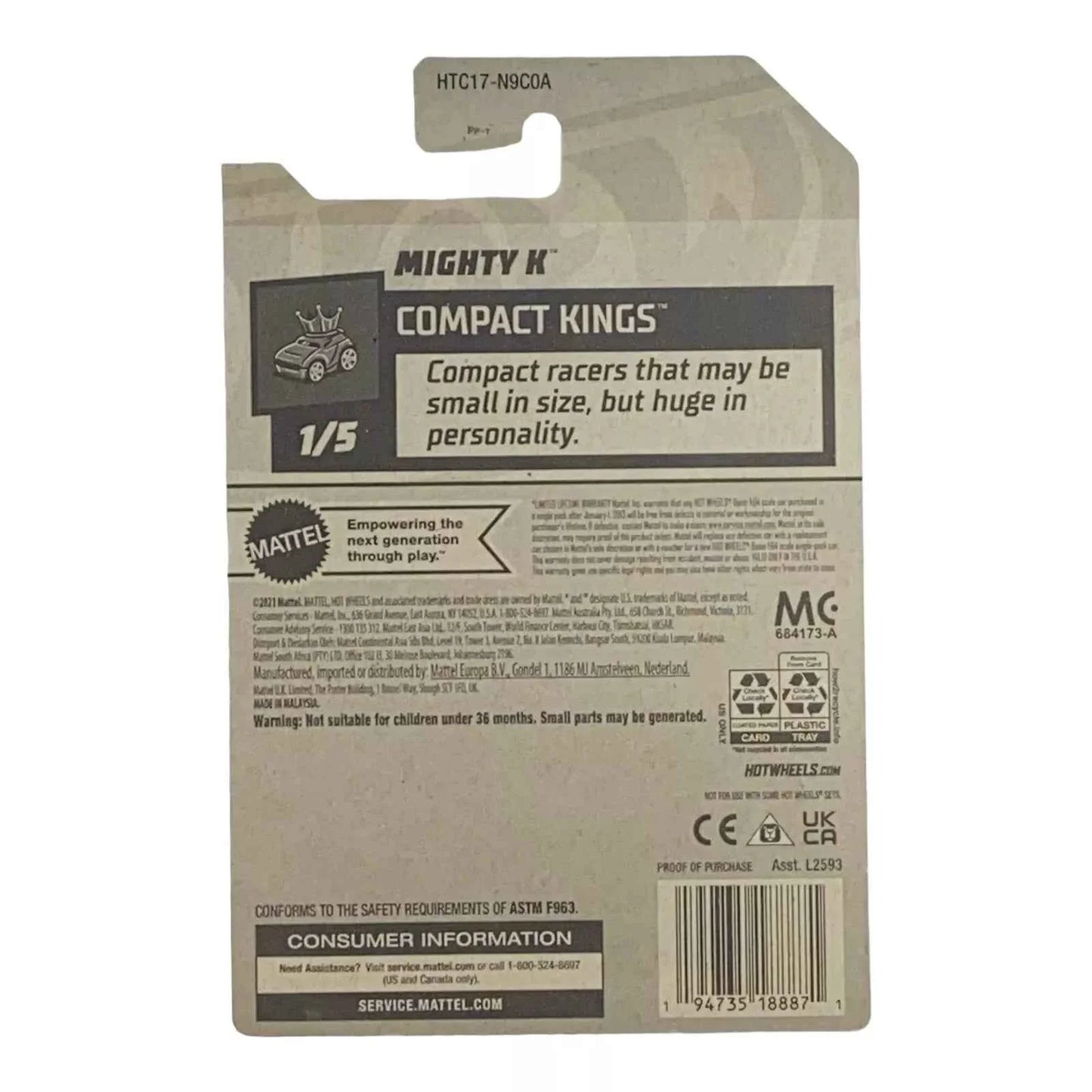 Hot Wheels Mighty K - Compact Kings Series 1/5