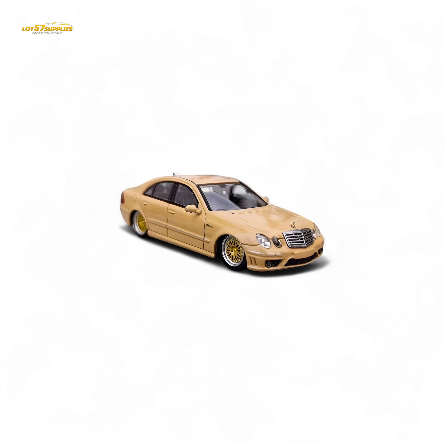 MK Model Mercedes-Benz E63 AMG W211 Lowered in Desert Yellow 1:64