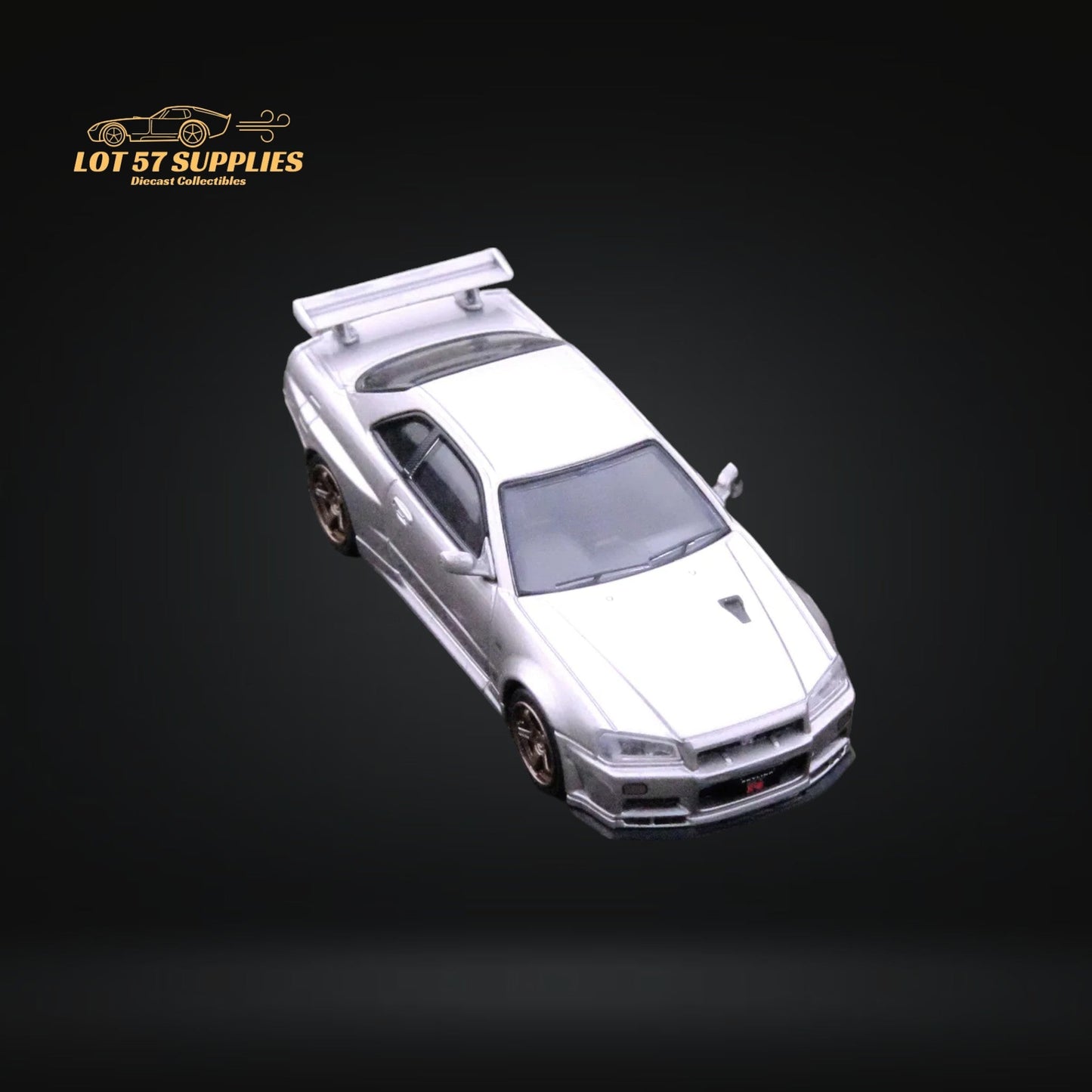 Inno64 NISSAN SKYLINE GT-R (R34) V-SPEC II SILVER 1:64 IN64-R34VS-SIL