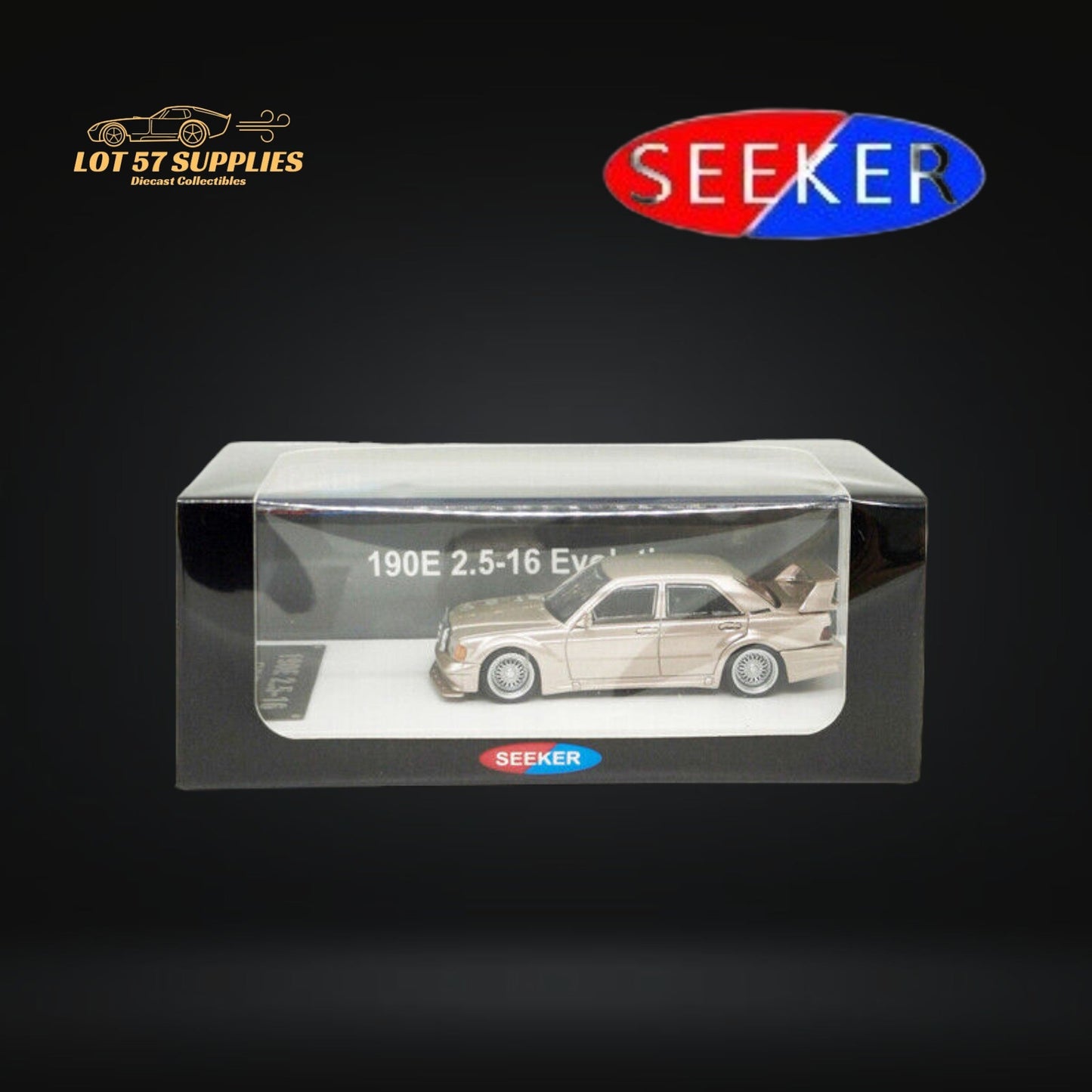 Seeker Mercedes-Benz 190E 2.5-16 Evolution Champagne Gold 1:64