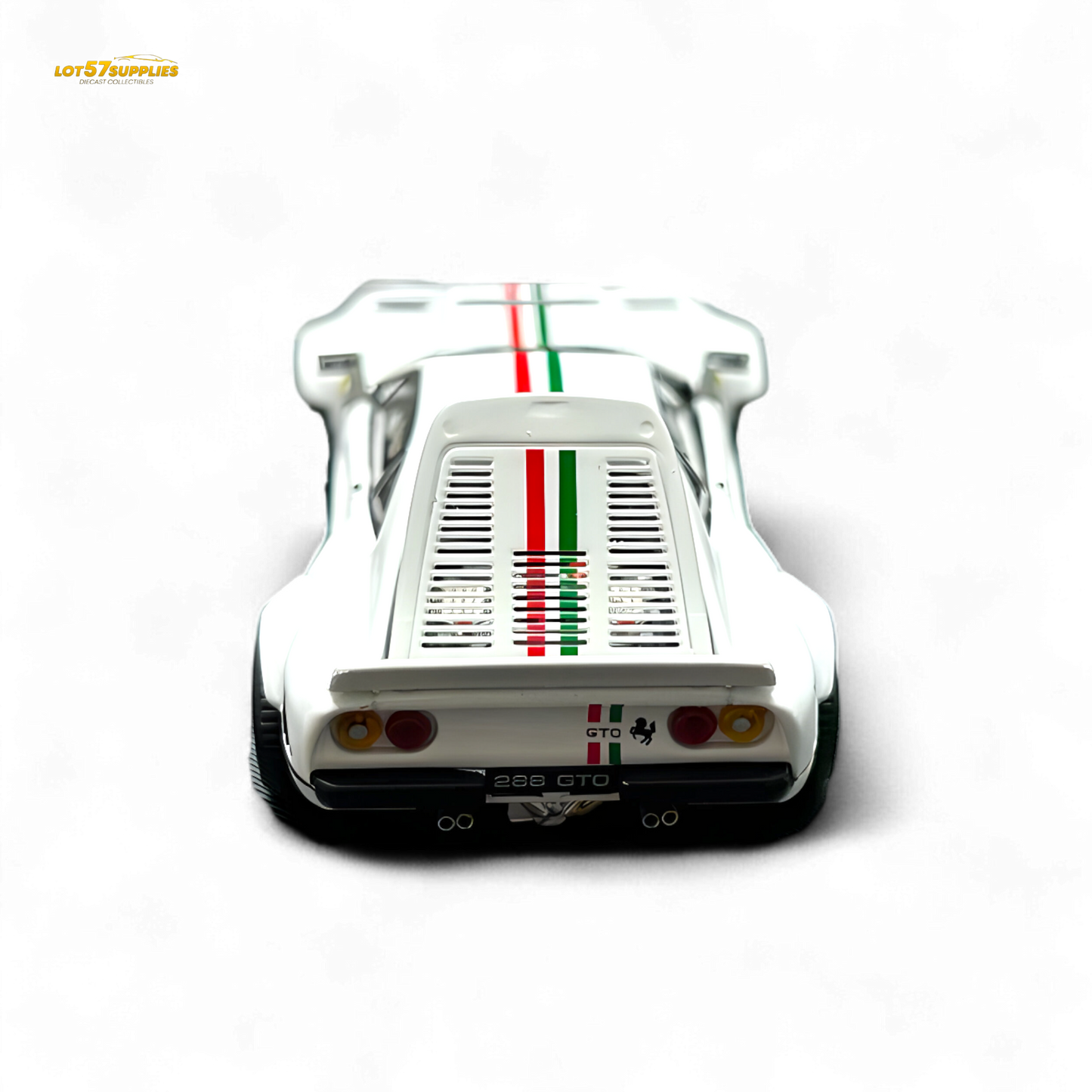 Hone Model 64 288GTO Wide-Body - Latte Art White 1:64