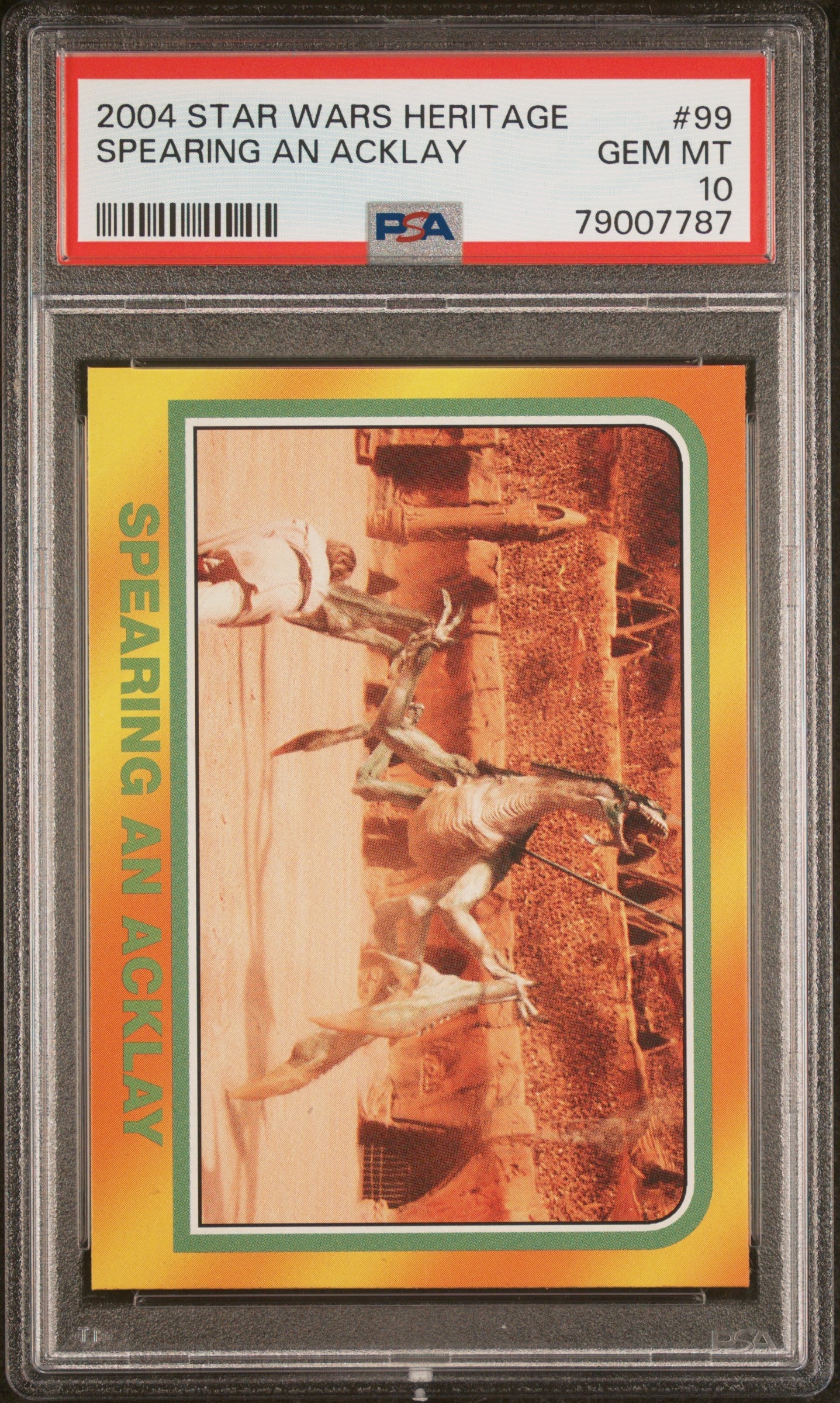2004 STAR WARS HERITAGE SPEARING AN ACKLAY #99 - PSA 10