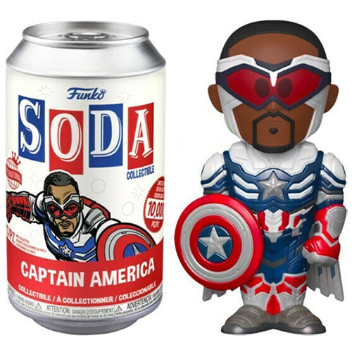 Funko Soda Captain America (Metallic, Sam, International, Opened) **Chase**