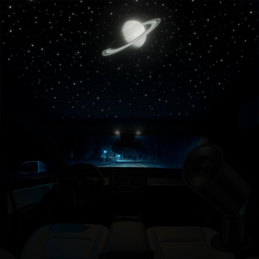 Starry Sky Sunroof Projector Ambient Lighting for Tesla丨 Galaxy Lighting Effect