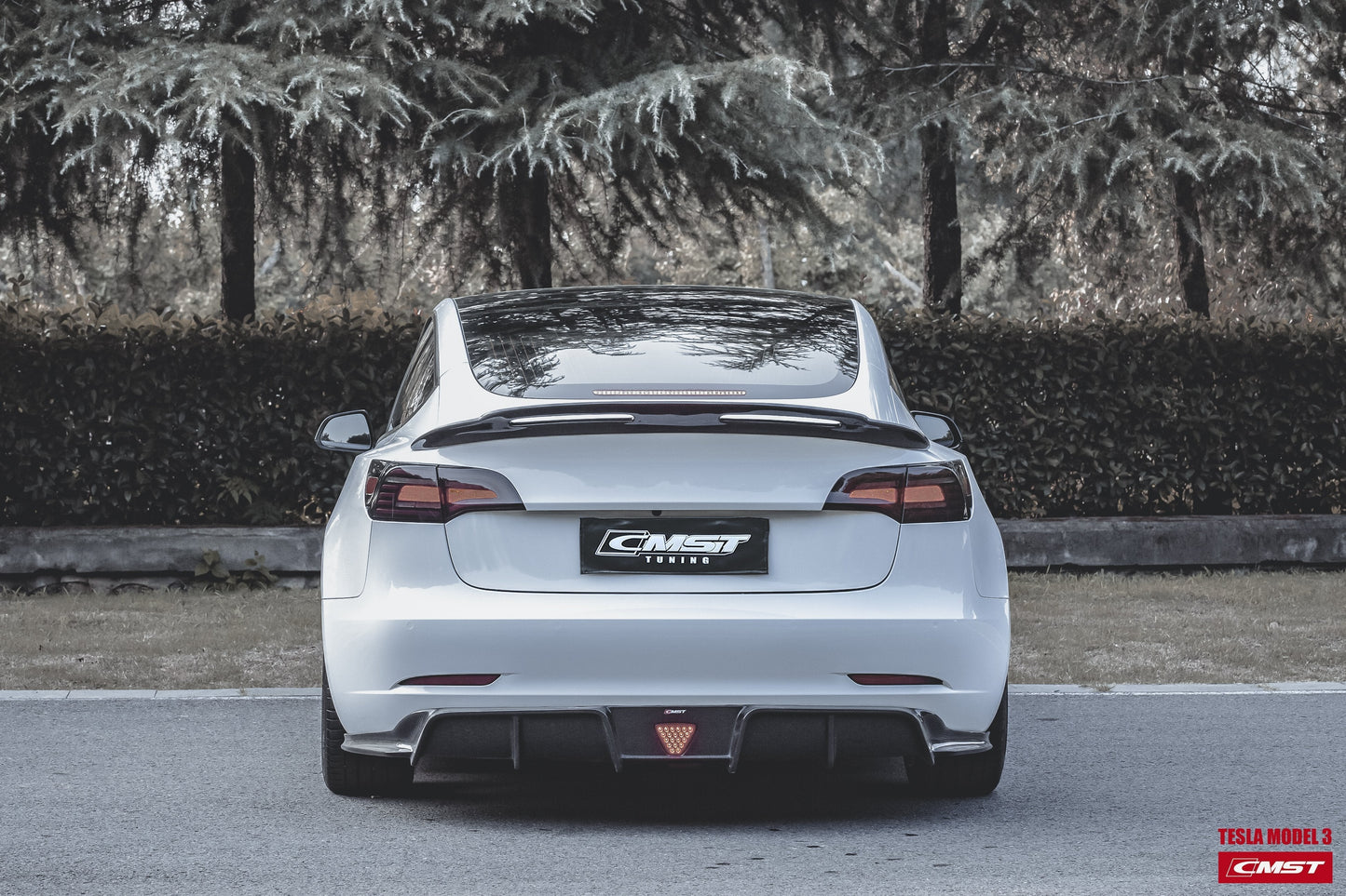TESERY Carbon Fiber Rear Spoiler Ver.4 for Tesla Model 3