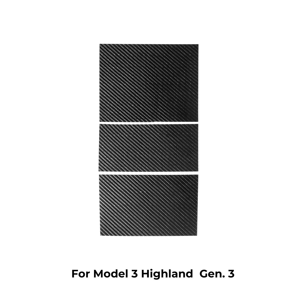 Tesla Model 3 / Y Center Console Wrap Cover (Gen. 1 & 2 & 3) - Carbon Fiber Interior Mods