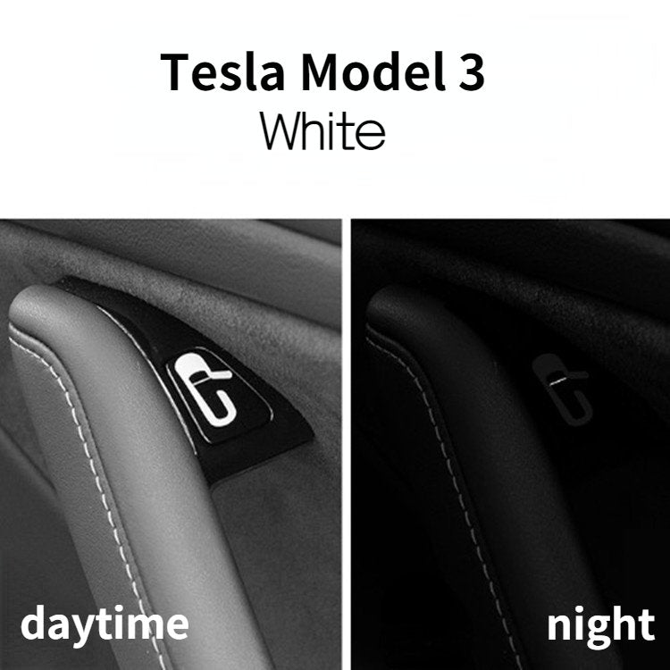 Interior Door Opening Reminder Glow-in-the-Dark Sticker for Tesla Model 3