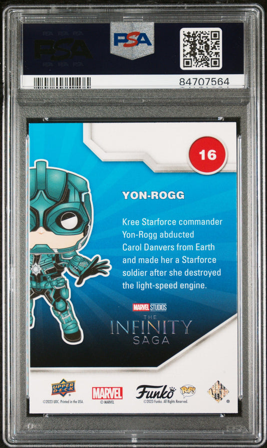 2023 UPPER DECK FUNKO POP MARVEL YONROGG SPECTRUM #16 PSA 9