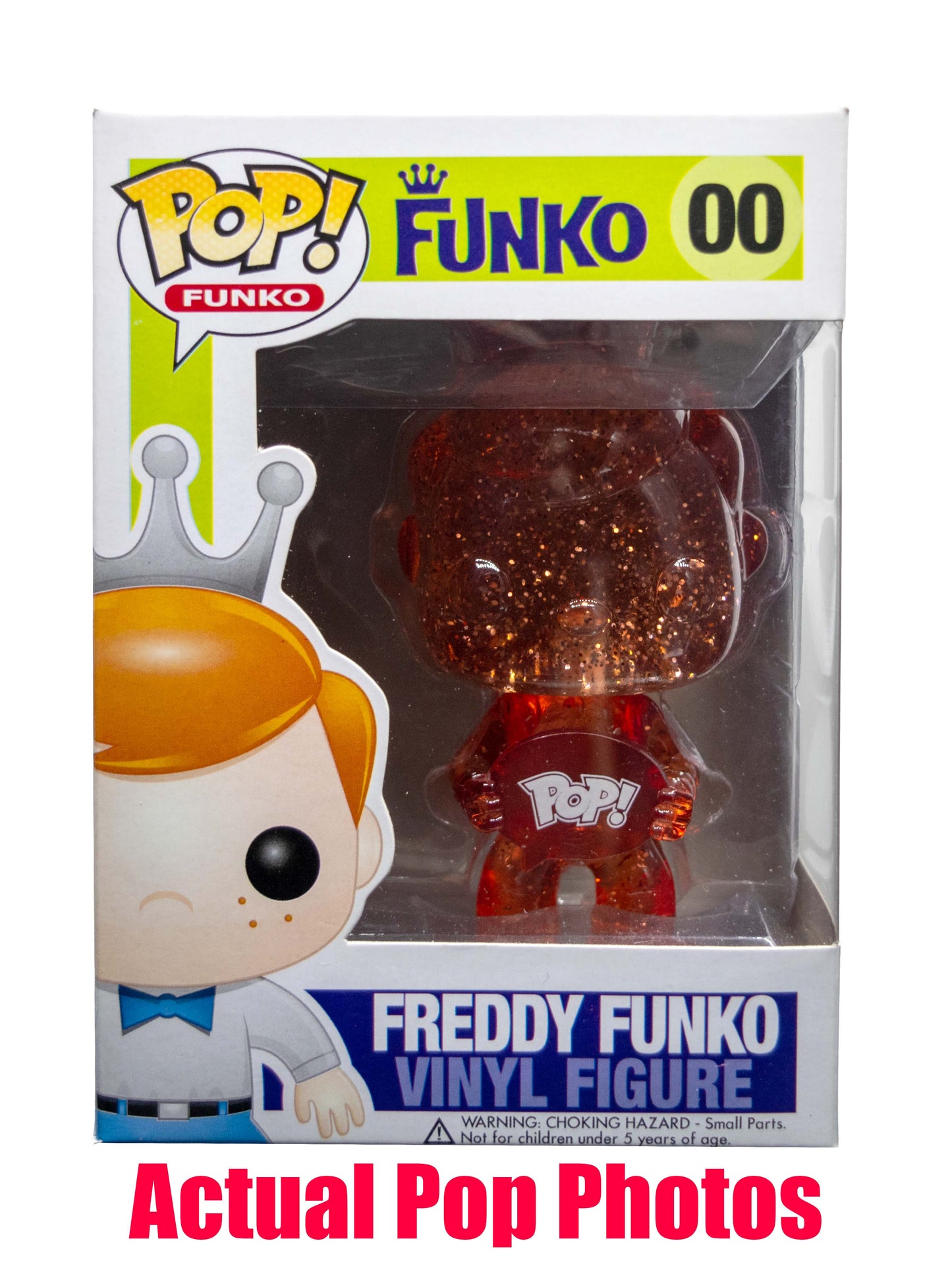 Freddy Funko (Clear Red Glitter) 00 /50 Made [Light Damage]