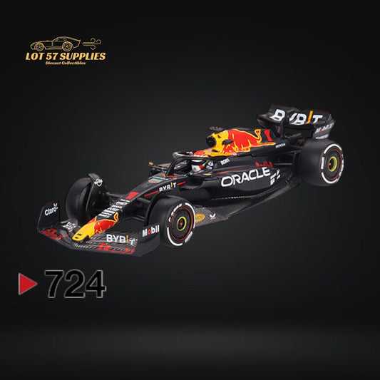 (Pre-Order) Mini-GT Oracle Red Bull Racing RB19 #1 Max Verstappen 2023 F1 2023 Bahrain GP Winner #724 1:64 MGT00724