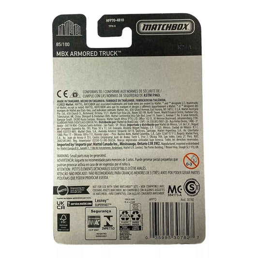 Matchbox MBX Armored Truck - Matchbox Series 85/100