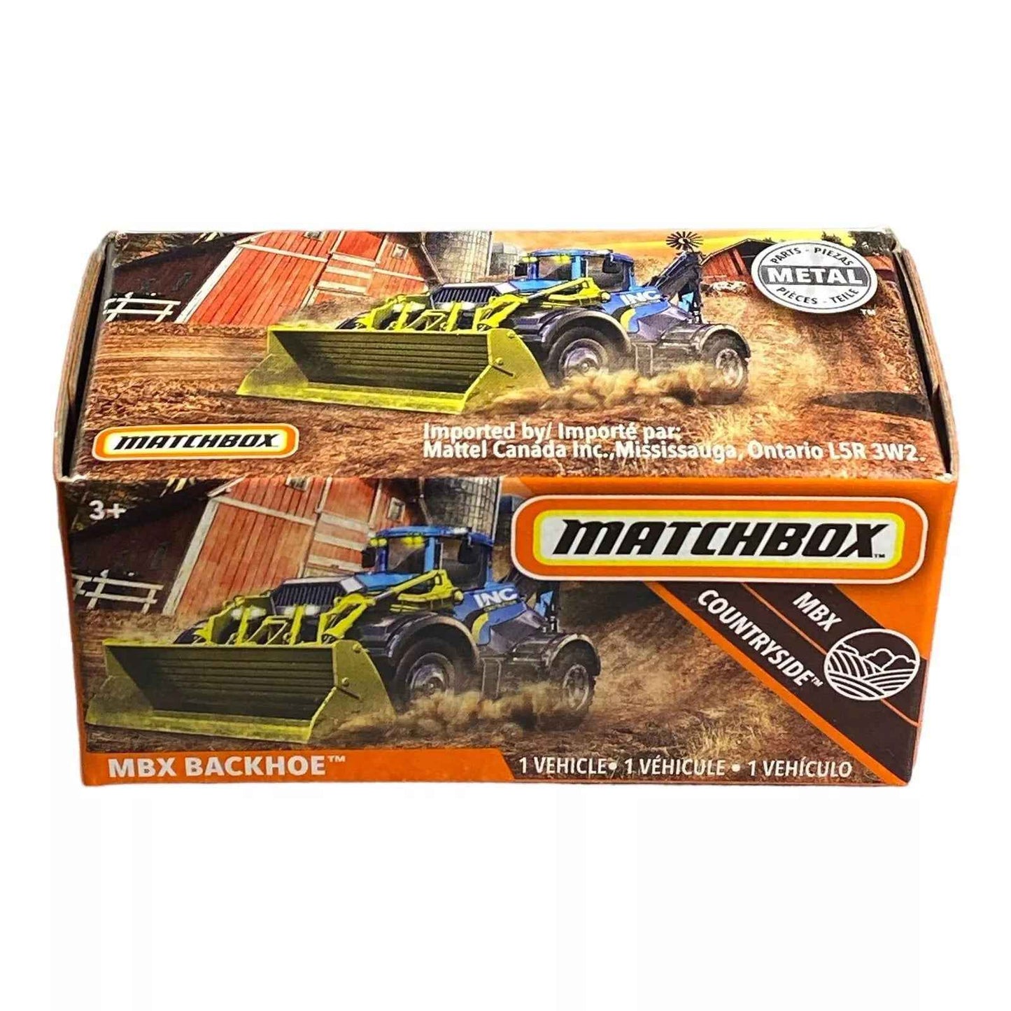 Matchbox Backhoe - Power Grabs - MBX Countryside Series 92/100