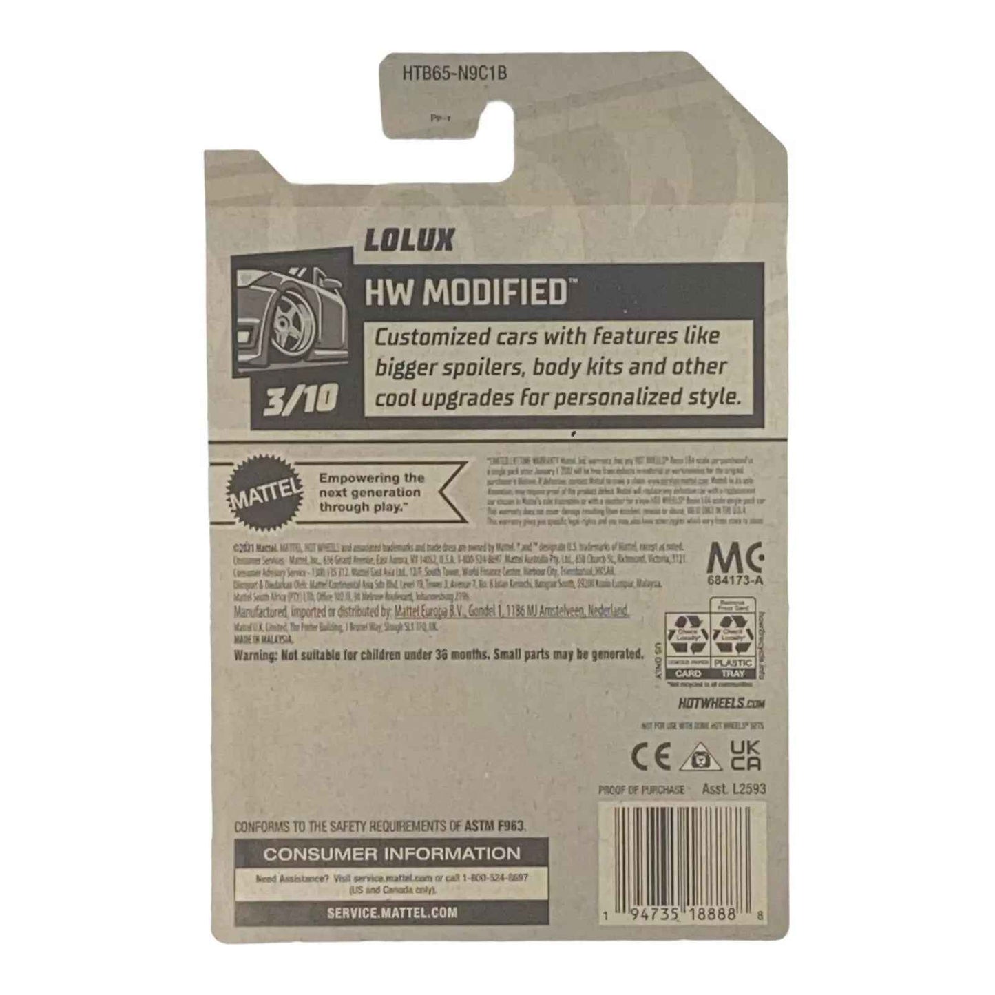 Hot Wheels Lolux - Modified Series 3/10