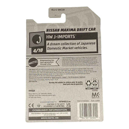 Hot Wheels Nissan Maxima Drift Car - J-Imports Series 4/10