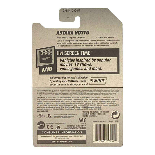 Hot Wheels Astana Hotto - Fast & Furious Spy Racers - Screen Time Series 1/10