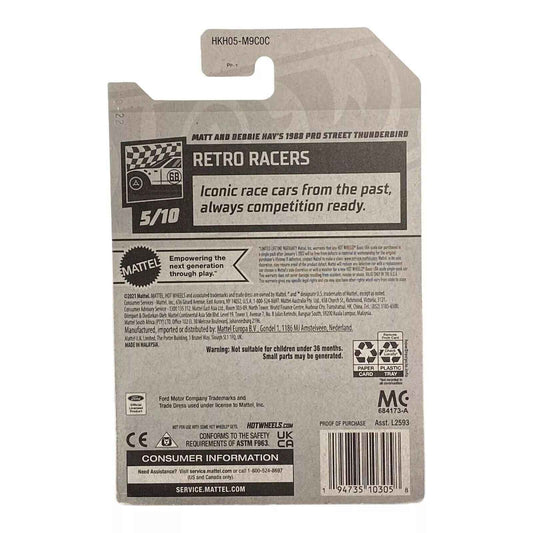 Hot Wheels Matt and Debbie Hay's 1988 Pro Street Thunderbird - Retro Racers 5/10