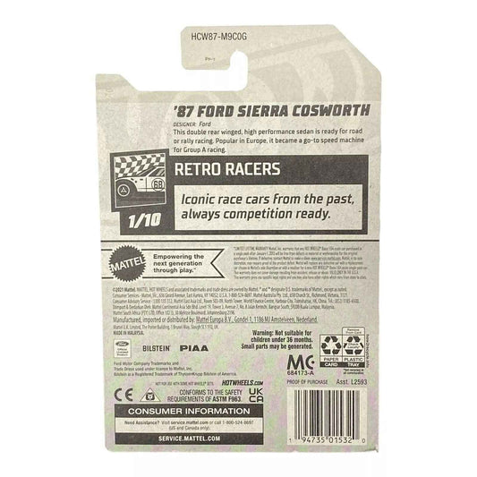 Hot Wheels '87 Ford Sierra Cosworth - Retro Racers Series 1/10