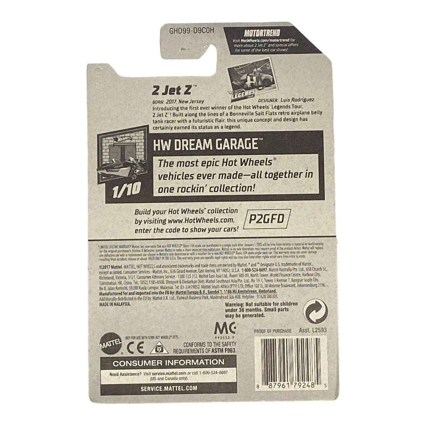 Hot Wheels 2 Jet Z - Dream Garage Series 1/10