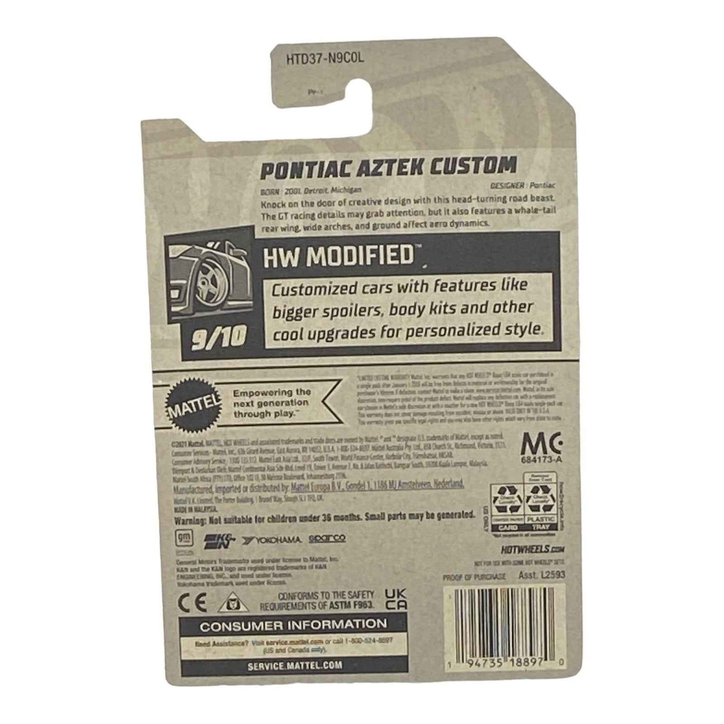 Hot Wheels Pontiac Aztek Custom - Modified Series 9/10