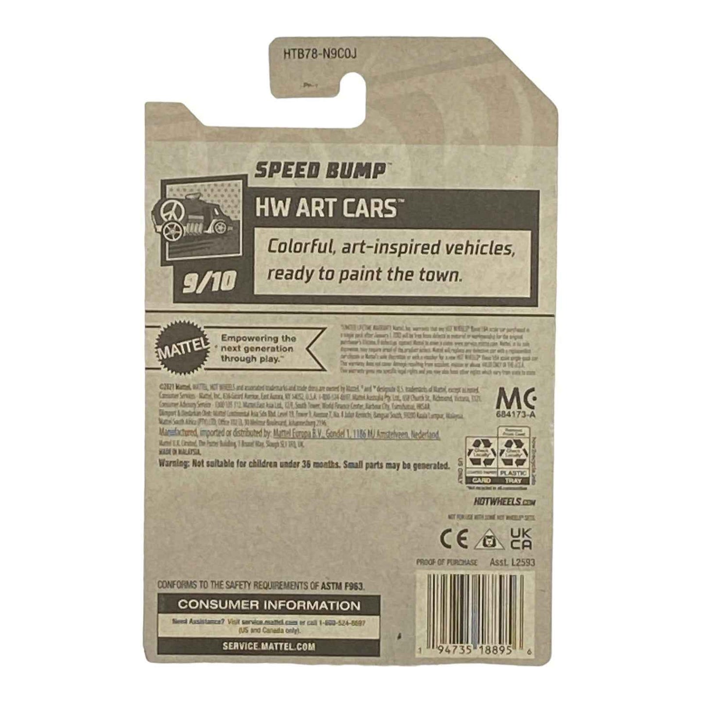 Hot Wheels Speed Bump - Art Cars Series 9/10