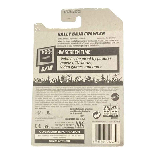Hot Wheels (Black) Rally Baja Crawler - Screen Time Series 6/10 - Fast & Furious Spy Racers