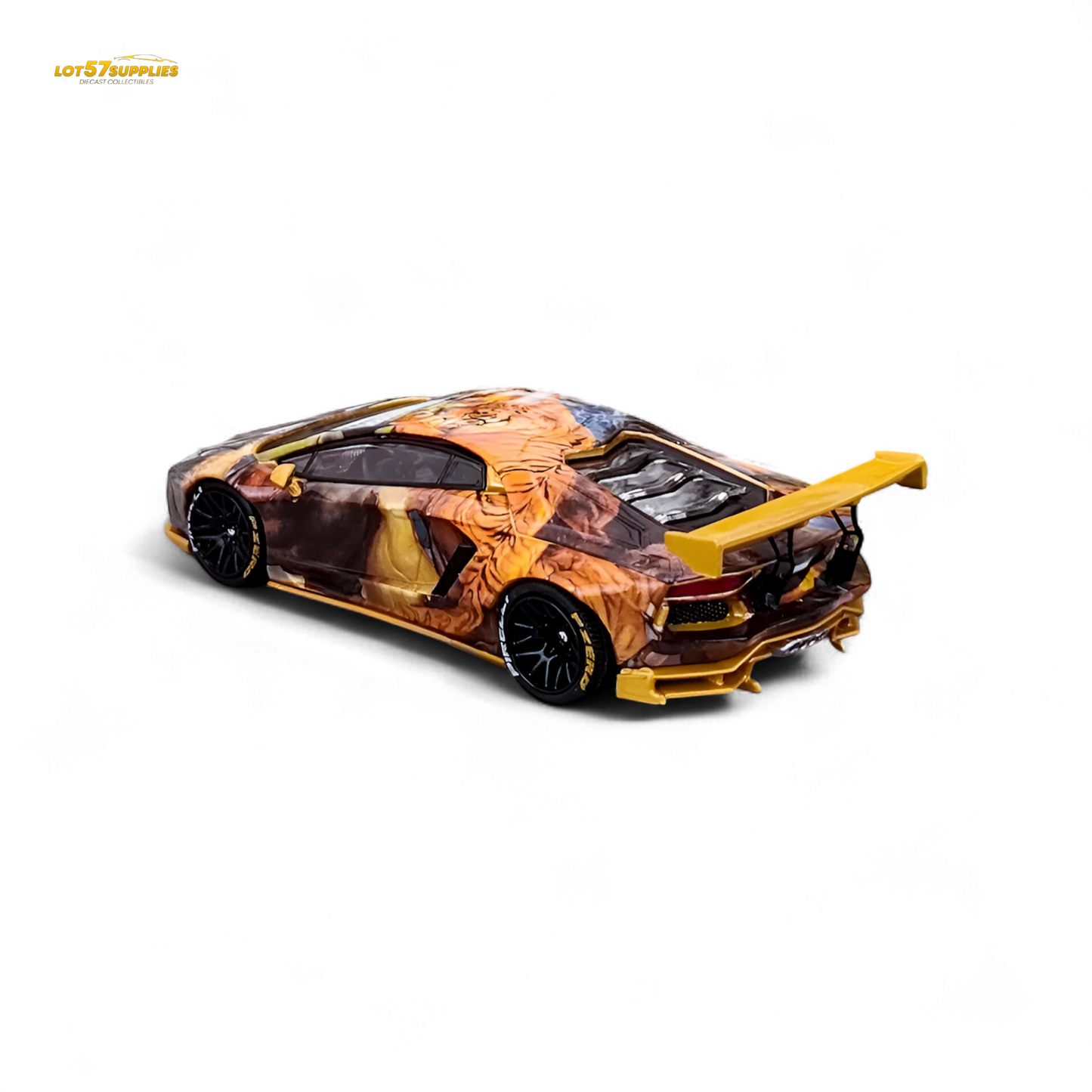 King Model Lamborghini Aventador LP700-4 LB 1.0 Tiger Racing Sports 1:64