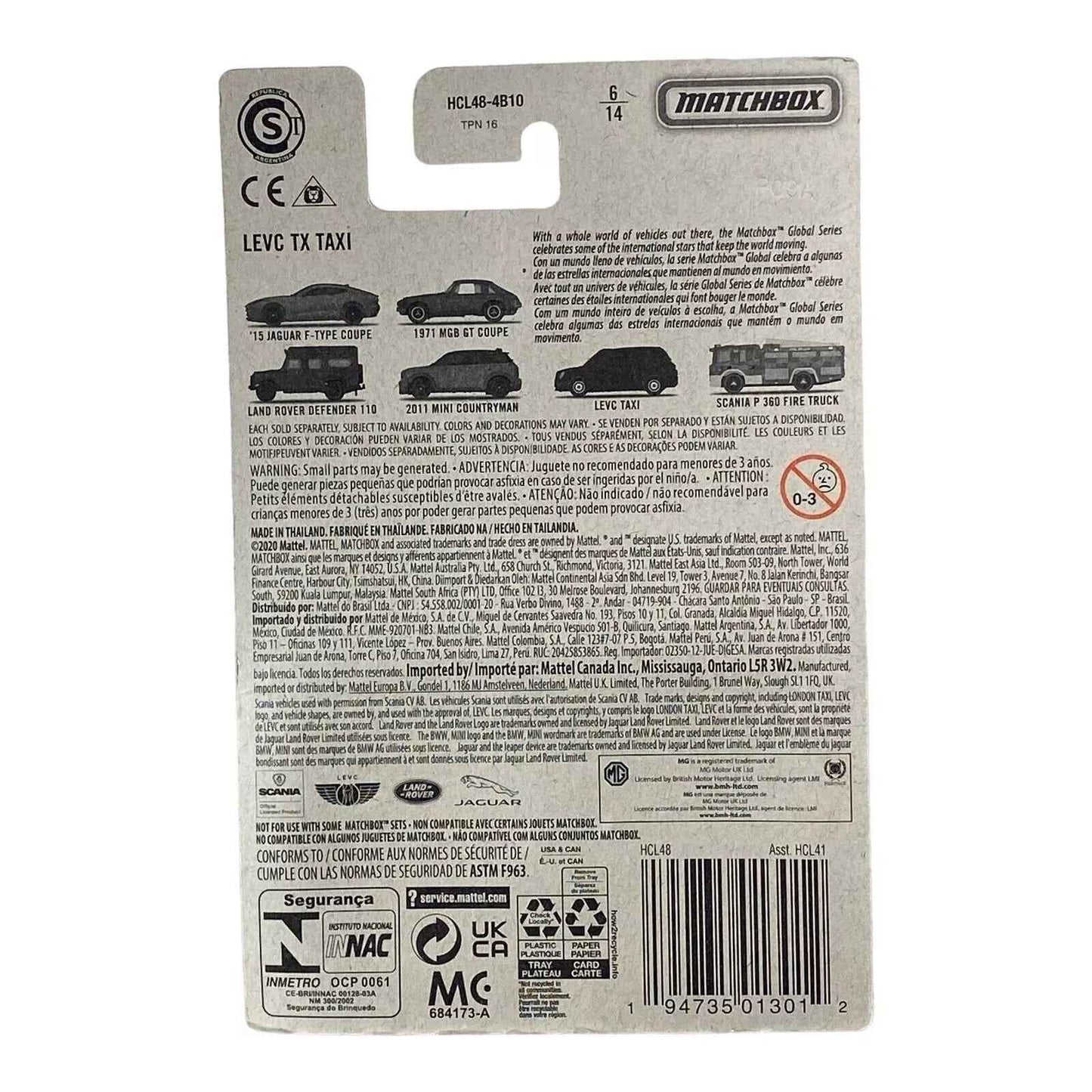 Matchbox Levc TX Taxi - Matchbox Global Series 6/14