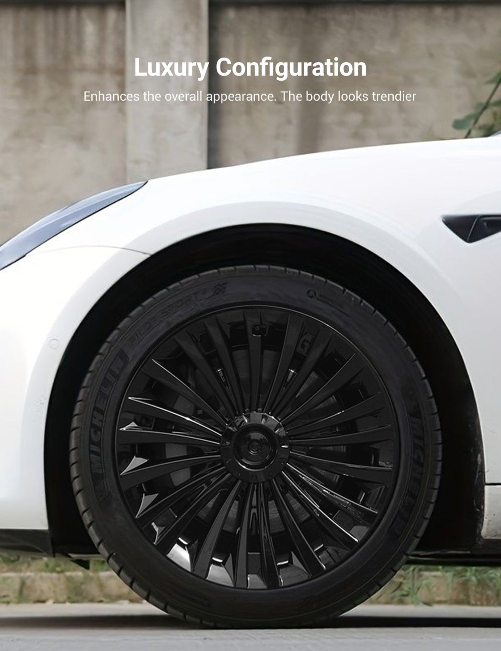 TESERY 19″ Riku Wheel Covers for Tesla Model Y