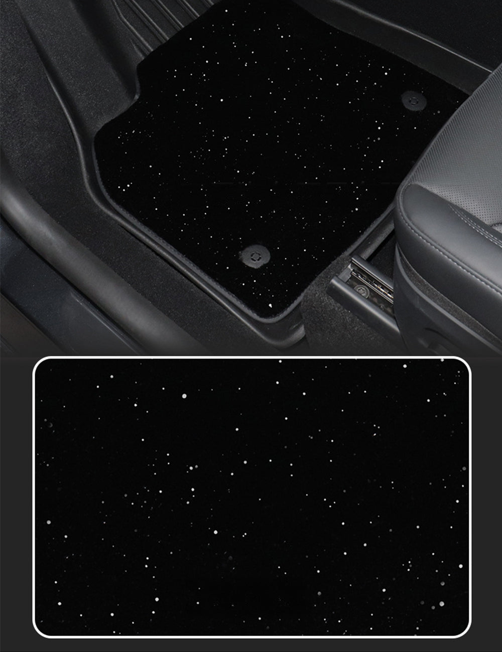 TESERY TPE+Carpet Double Layer Floor Mats for Model Y Juniper
