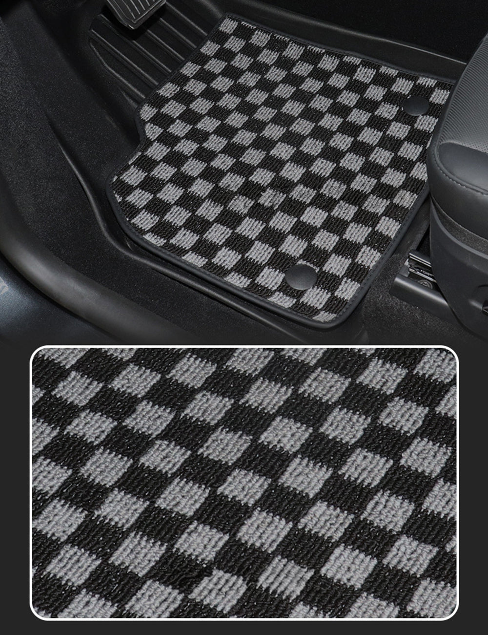 TESERY TPE+Carpet Double Layer Floor Mats for Model Y Juniper